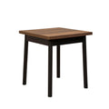 masa dining Masă Oliver Kare - Black Barok Dining Table, Negru, 77x70x70 cm