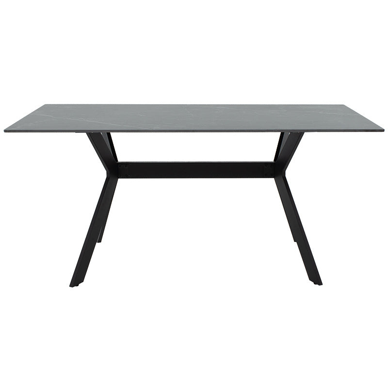 Masa Olivet, neagra, 180x90x75 cm