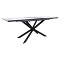 Masa Palan Extensibila Negru - Alb Gri 200x80x77 cm