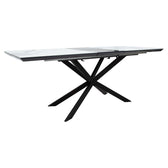 Masa Palan Extensibila Negru - Alb Gri 200x80x77 cm