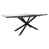 Masa Palan Extensibila Negru - Alb Gri 200x80x77 cm