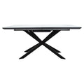 Masa Palan Extensibila, Negru - Alb Gri, 200x80x77 cm, imagine suplimentara
