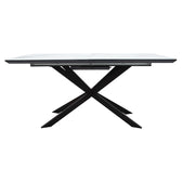 Masa Palan Extensibila, Negru - Alb Gri, 200x80x77 cm, imagine suplimentara