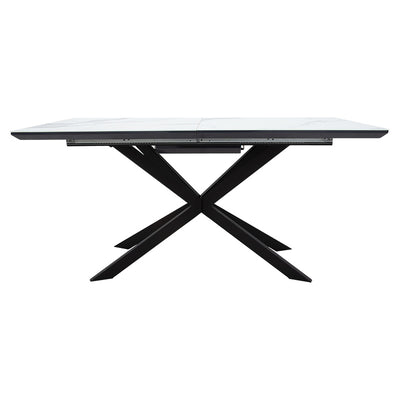 Masa Palan Extensibila, Negru - Alb Gri, 200x80x77 cm, imagine suplimentara
