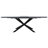 Masa Palan Extensibila, Negru - Alb Gri, 200x80x77 cm, detaliu produs