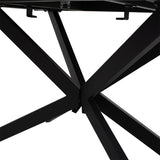 Masa Palan Extensibila, Negru - Alb Gri, 200x80x77 cm