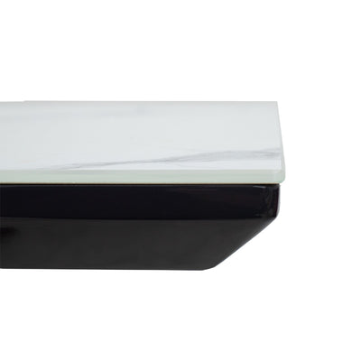 Masa Palan Extensibila, Negru - Alb Gri, 200x80x77 cm, foto produs 7