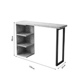 Masa pentru bar, Collins, lemn Natural de pin, 35mm, 139x29x90 cm, perspectiva suplimentara