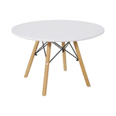Masa pentru copii Julita alba si lemn de fag Natural 120x80x76 cm