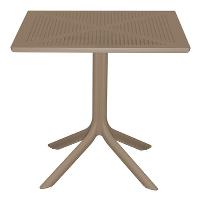 mobilier de gradina Masă perforată Groovy, Polipropilenă, Cappuccino, 80x80x74 cm