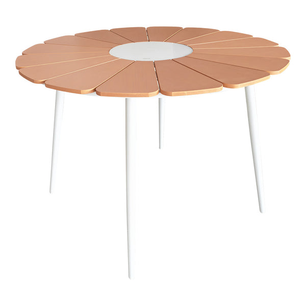 Masa Pinap, Aluminiu si placaj, D110x74 cm