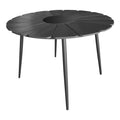 mobilier de gradina Masa Pinap, Negru, 110x74 cm