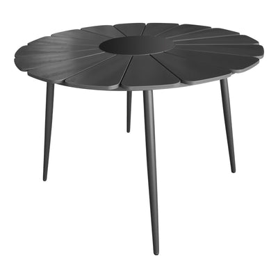 mobilier de gradina Masa Pinap, Negru, 110x74 cm