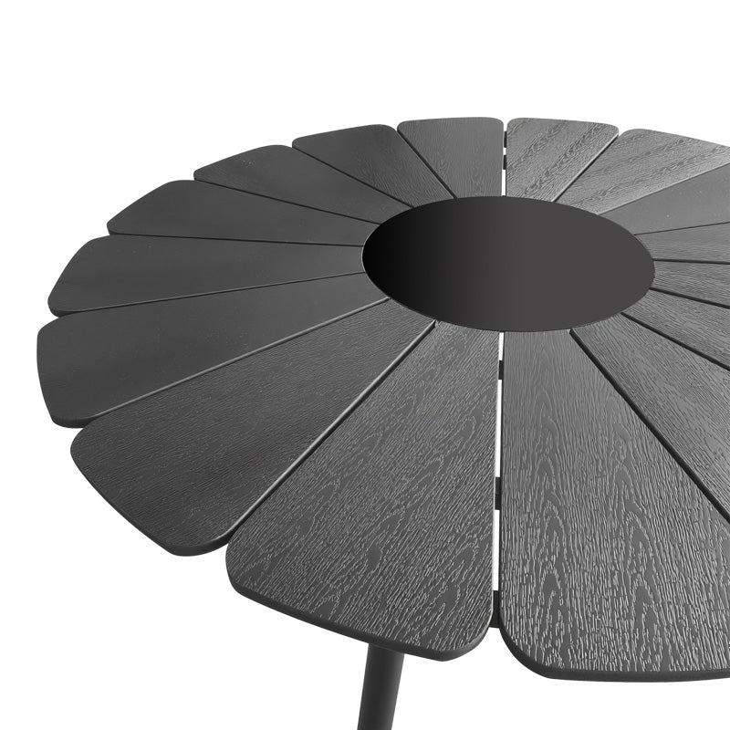 Masa Pinap, Negru, 110x74 cm, detaliu produs