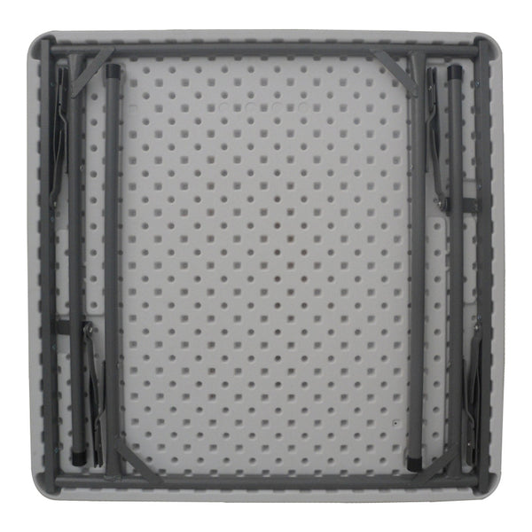 Masa pliabila catering cu functie de confort, durabil, Alb, 80x80x74 cm