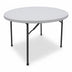 mobilier de gradina Masa pliabila catering cu functie de confort, alba, rotunda, durabil, D120x74 cm