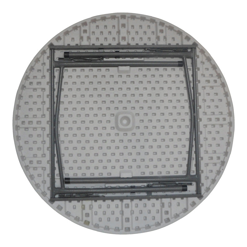 Masa pliabila catering cu functie de confort, alba, rotunda, durabil, D120x74 cm, imagine suplimentara
