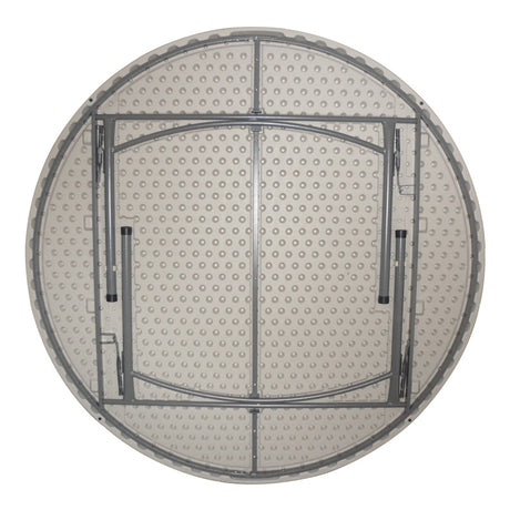 Masa pliabila catering cu functie de valiza, plastic, Alb, 180x74 cm