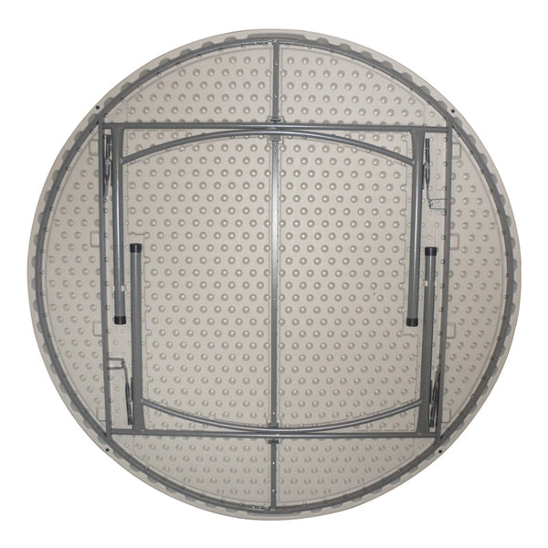 Masa pliabila catering cu functie de valiza, plastic, Alb, 180x74 cm