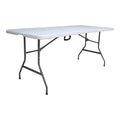 mobilier de gradina Masă pliabilă de catering/conferințe Nedio, Alb, rezistent, 180x70x74 cm