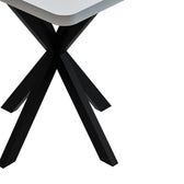 Masa Prestone melamina, alb, 70x70x75 cm, detaliu produs