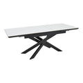 Masa Ragemi, MDF gri-negru metal, 160-200x90x75 cm, imagine suplimentara
