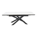 Masa Ragemi, MDF gri-negru metal, 160-200x90x75 cm, perspectiva suplimentara