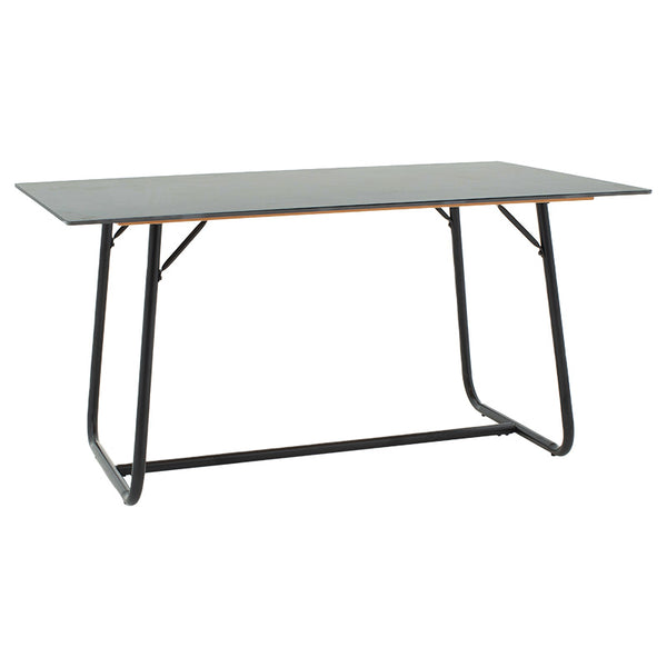 Masa Revello alba, neagra, 150x90x75 cm