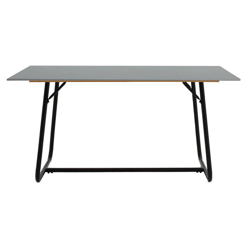 Masa Revello alba, neagra, 150x90x75 cm - Negru