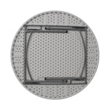 Masa rotunda catering-conferinta Comfort, Lemn, Alb, D150x74 cm