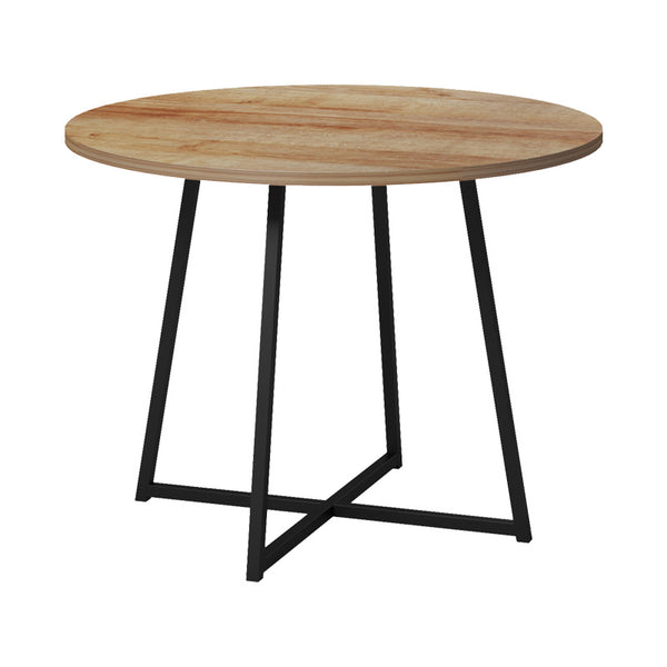 Masa rotunda de sufragerie Sarah I, Lemn Stejar & metal, 100x76 cm