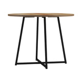 Masa rotunda de sufragerie Sarah I, Lemn Stejar & metal, 100x76 cm