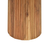 Masa rotunda din lemn masiv de acacia Tully, Lemn de Acacia, Natur, D120x75 cm - Nuc