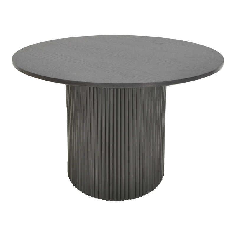 Masa rotunda Karulo, Negru, D120x76 cm