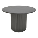 Masa rotunda Karulo, Negru, D120x76 cm