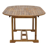 Masa Sopho extensibila lemn Natural de salcam, 200/150x100x75 cm