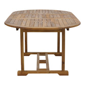 Masa Sopho extensibila lemn Natural de salcam, 200/150x100x75 cm, detaliu produs