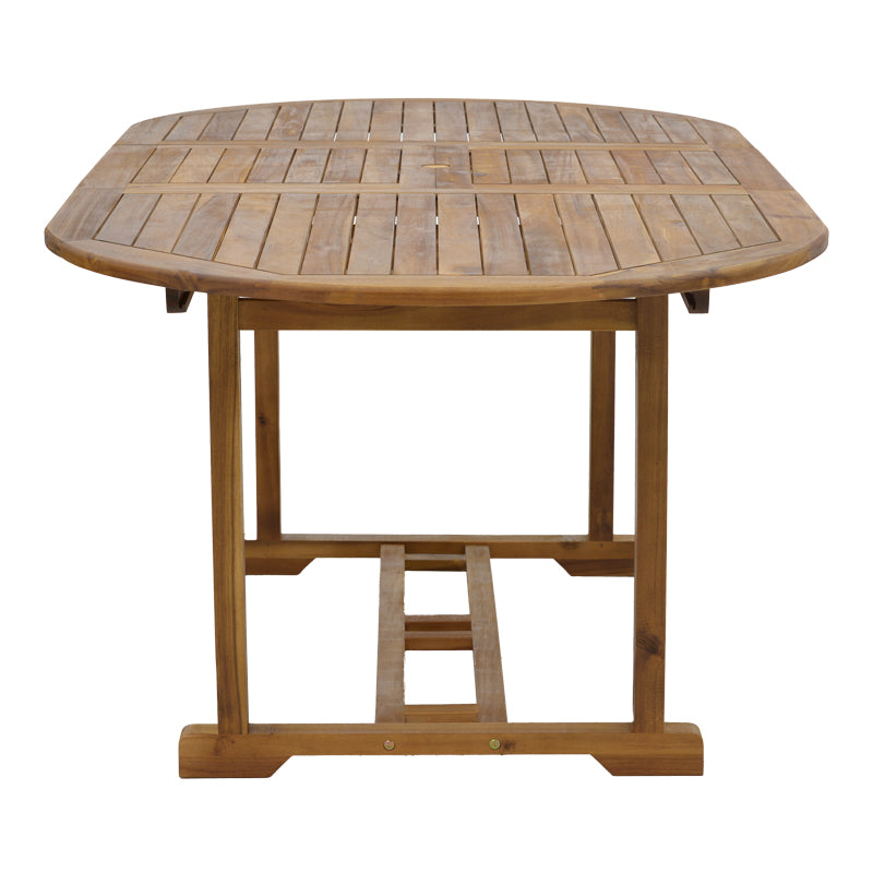 Masa Sopho extensibila lemn Natural de salcam, 200/150x100x75 cm, detaliu produs
