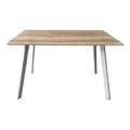 Masa Squaro alb, sonoma, 120x70x75 cm, imagine suplimentara