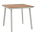 mobilier de gradina Masa Synergy aluminiu alb-placaj Natural 80x80x74 cm