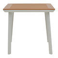 Masa Synergy aluminiu alb-placaj, Natural, 80x80x74 cm, imagine suplimentara
