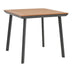 mobilier de gradina Masa Synergy aluminiu antracit-placaj Natural 80x80x74 cm