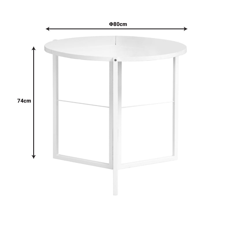 Masa Talen, Alb, D80x74 cm