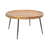 Masa Tavolo, din lemn de sheesham solid Nuc, D75x39 cm