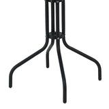 Masa Vergo, Metal, D60x70 cm - Negru