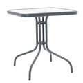 Masa Watson-Confidence set 3 metal, gri, 70x70x70 cm, imagine suplimentara