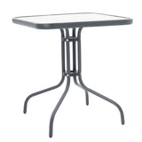 Masa Watson-Confidence set 3 metal, gri, 70x70x70 cm
