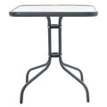 Masa Watson-Confidence set 3 metal, gri, 70x70x70 cm, detaliu produs