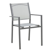 Masa Watson-Confidence set 3 metal, gri, 70x70x70 cm, foto produs