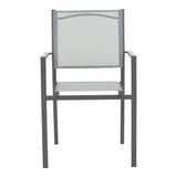 Masa Watson-Confidence set 3 metal, gri, 70x70x70 cm